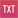 Icono formato .txt
